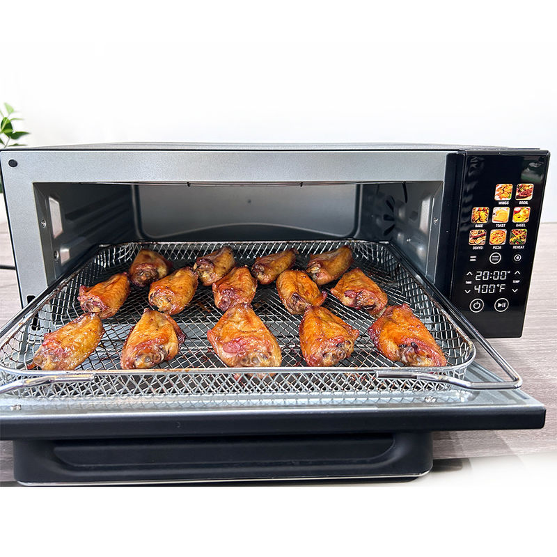 Touch Control 1800W Digital Air Fryer Hornos 18L Color Negro
