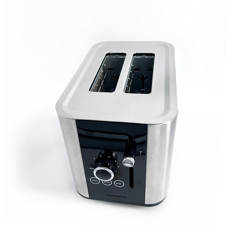Nuevo diseño Smart Toaster set Desayuno Set Toaster de acero inoxidable 2Slice Cancelar / recalentar / descongelar función con luz de indicación