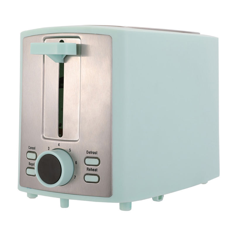 Tostadora de acero de 220V ~ 240V estilo retro Estética 2 rebanadas Tostadora Pastel Verde para electrodomésticos tostadora precio bueno