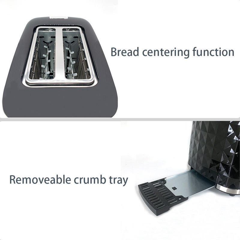 2023 popular Moda de cocina de 2 rodajas Función de descongelamiento de acero inoxidable Horno tostador Electrodomésticos de cocina Máquina tostadora