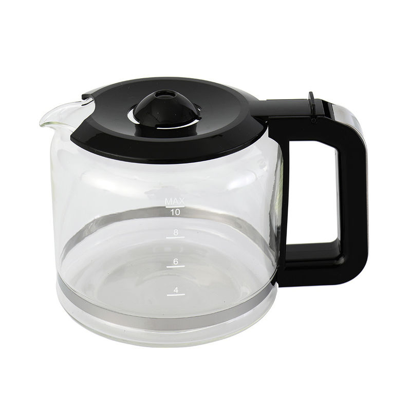 Decoración de cafetera de goteo eléctrico de acero inoxidable para 10 tazas