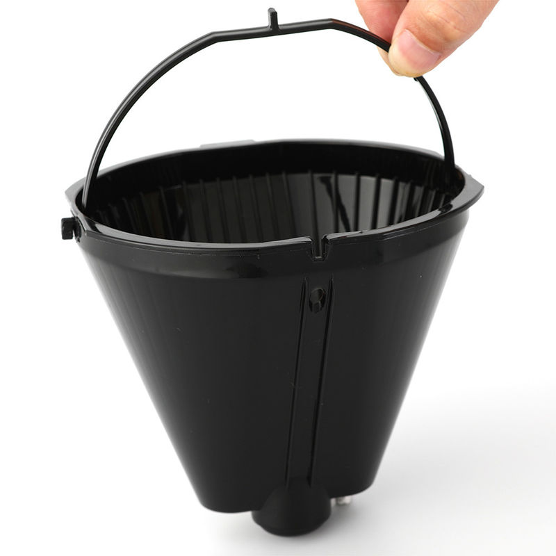 Decoración de cafetera de goteo eléctrico de acero inoxidable para 10 tazas