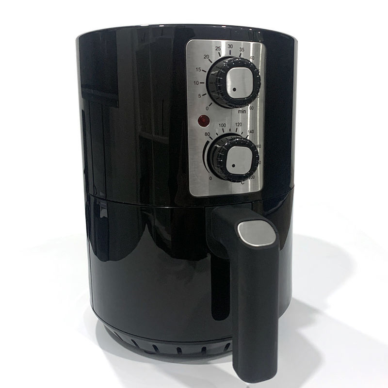 Freidora de aire eléctrica de 2 litros con 2 perillas de control manual Freidora de cocina casera sin aceite para el hogar de 2 cuartos de galón
