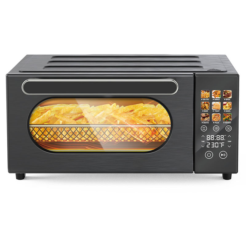 Pantalla táctil 1800 W 12l Power Freidora de aire Horno de uso doméstico de acero inoxidable Para cocinas pequeñas