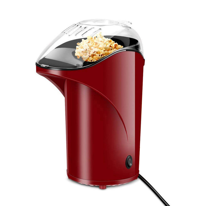 80g Capacidad Mini fabricante de palomitas de maíz eléctricas Protección de seguridad Color rojo